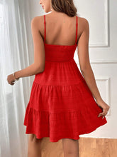 Load image into Gallery viewer, Tiered Smocked Square Neck Cami Dress