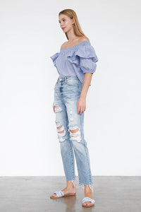 HIGH RISE MOM JEANS