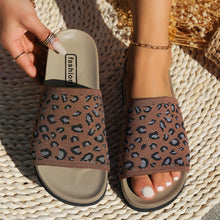 Load image into Gallery viewer, Leopard Open Toe Sandals