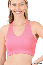 Load image into Gallery viewer, Ribbed Cropped Racerback Tank Top