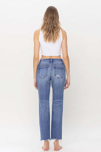 High Rise Straight Jeans