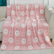 Load image into Gallery viewer, Blanket ALL SMILES Pattern Reversible Blanket