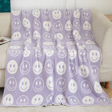 Load image into Gallery viewer, Blanket ALL SMILES Pattern Reversible Blanket