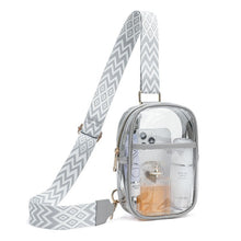 Load image into Gallery viewer, Easy Travels Clear Stadium Sling Crossbody Bag