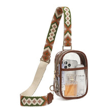 Load image into Gallery viewer, Easy Travels Clear Stadium Sling Crossbody Bag