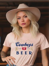 Load image into Gallery viewer, Cowboys and Beer Graphic Tee