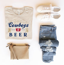 Load image into Gallery viewer, Cowboys and Beer Graphic Tee