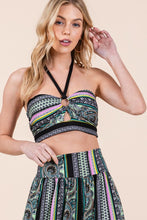 Load image into Gallery viewer, Halter Crop Top with Wide Leg Pants with Pockets