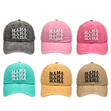 Load image into Gallery viewer, Mama Mini Stacked Matching Mom Me Hats Caps