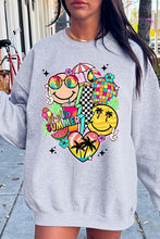 Load image into Gallery viewer, Hello Summer Collage Graphic Fleece Sweatshirts