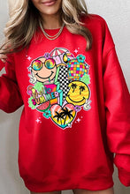 Load image into Gallery viewer, Hello Summer Collage Graphic Fleece Sweatshirts