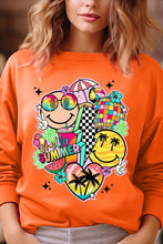 Load image into Gallery viewer, Hello Summer Collage Graphic Fleece Sweatshirts