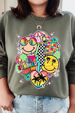 Load image into Gallery viewer, Hello Summer Collage Graphic Fleece Sweatshirts