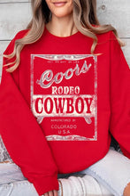 Load image into Gallery viewer, Coors Rodeo Cowboy Graphic Fleece Sweatshirts