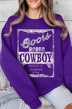 Load image into Gallery viewer, Coors Rodeo Cowboy Graphic Fleece Sweatshirts