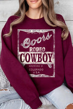 Load image into Gallery viewer, Coors Rodeo Cowboy Graphic Fleece Sweatshirts