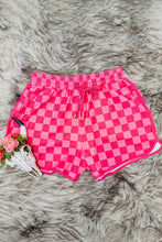 Load image into Gallery viewer, Drawstring Checkered Shorts with Pockets