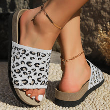 Load image into Gallery viewer, Leopard Open Toe Sandals