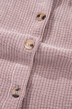 Load image into Gallery viewer, Light Pink Corduroy Flap Pocket Button Up Shacket