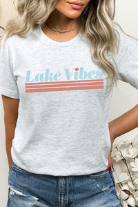 Lake Vibes Summer Fun Water Vacation Graphic Tee