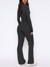 Load image into Gallery viewer, V-Neck Long Sleeve Top and Pants Set