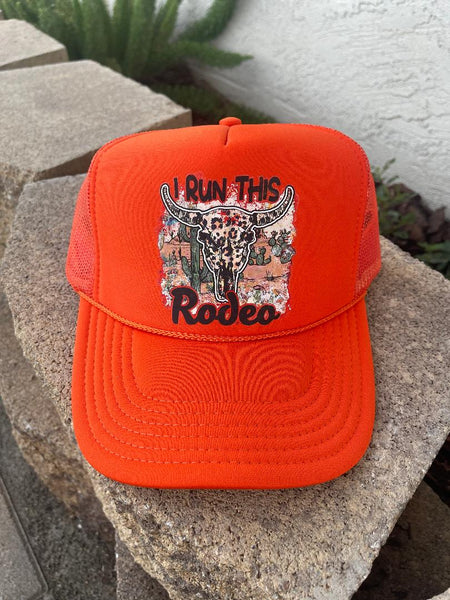 I Run This Rodeo Graphic Trucker Hat