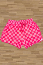 Load image into Gallery viewer, Drawstring Checkered Shorts with Pockets