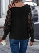 Load image into Gallery viewer, Full Size Asymmetrical Neck Long Sleeve T-Shirt