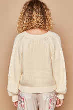 Load image into Gallery viewer, POL Cable Knit Cutout Long Sleeve Sweater