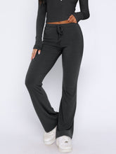 Load image into Gallery viewer, V-Neck Long Sleeve Top and Pants Set