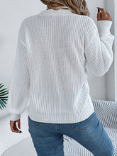 Load image into Gallery viewer, Cutout V-Neck Long Sleeve Sweater