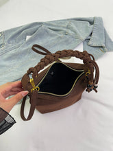 Load image into Gallery viewer, Suede Adjustable Strap Shoulder Bag