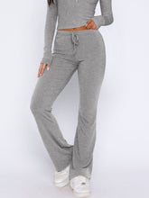 Load image into Gallery viewer, V-Neck Long Sleeve Top and Pants Set