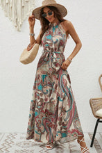 Load image into Gallery viewer, Tied Floral Sleeveless Dress