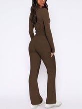 Load image into Gallery viewer, V-Neck Long Sleeve Top and Pants Set