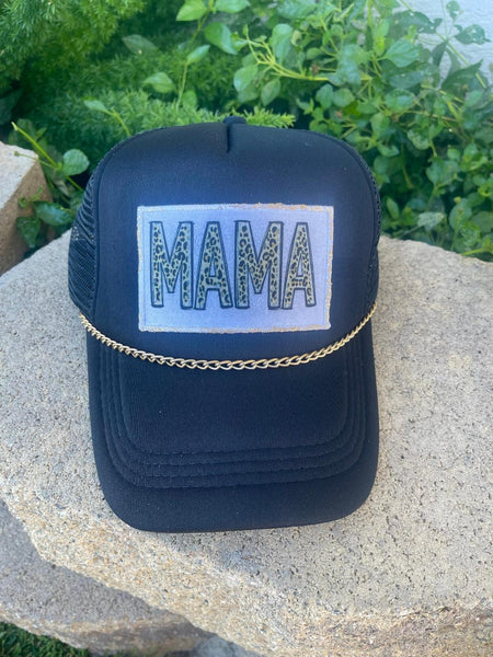 Mama Patch Leopard Hat