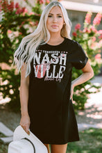 Load image into Gallery viewer, Black Nashville Music Festival Trending T-Shirt Dress