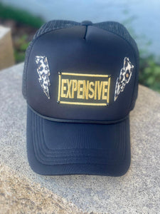 Black Expensive Lighting Bolt Patch Hat