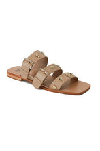 Load image into Gallery viewer, D-LANA-02-STUDED, FLAT, SANDALS