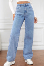 Load image into Gallery viewer, High Waist Straight Jeans