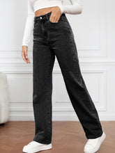 Load image into Gallery viewer, High Waist Straight Jeans