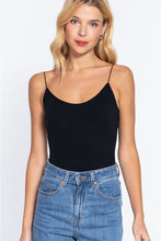 Load image into Gallery viewer, ACTIVE BASIC Ribbed Round Neck Seamless Cami Bodysuit